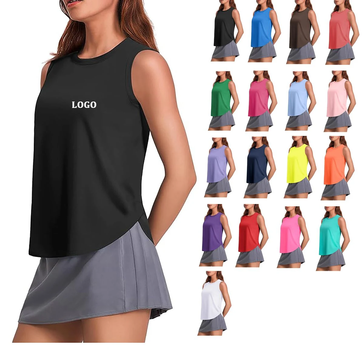 Women's Quick Drying Sleeveless Fitness Shirt 1