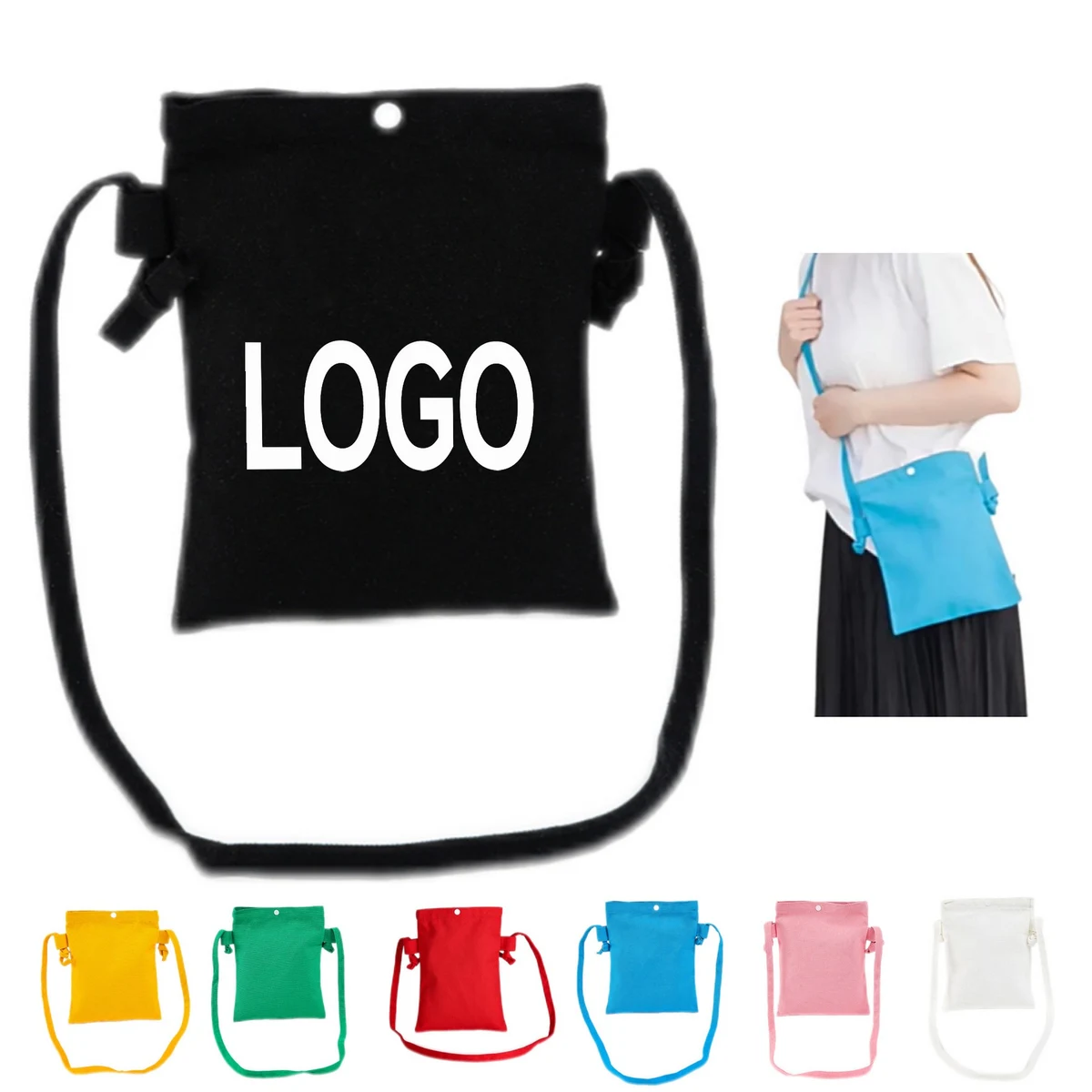 Simple Canvas Shoulder Bag 1