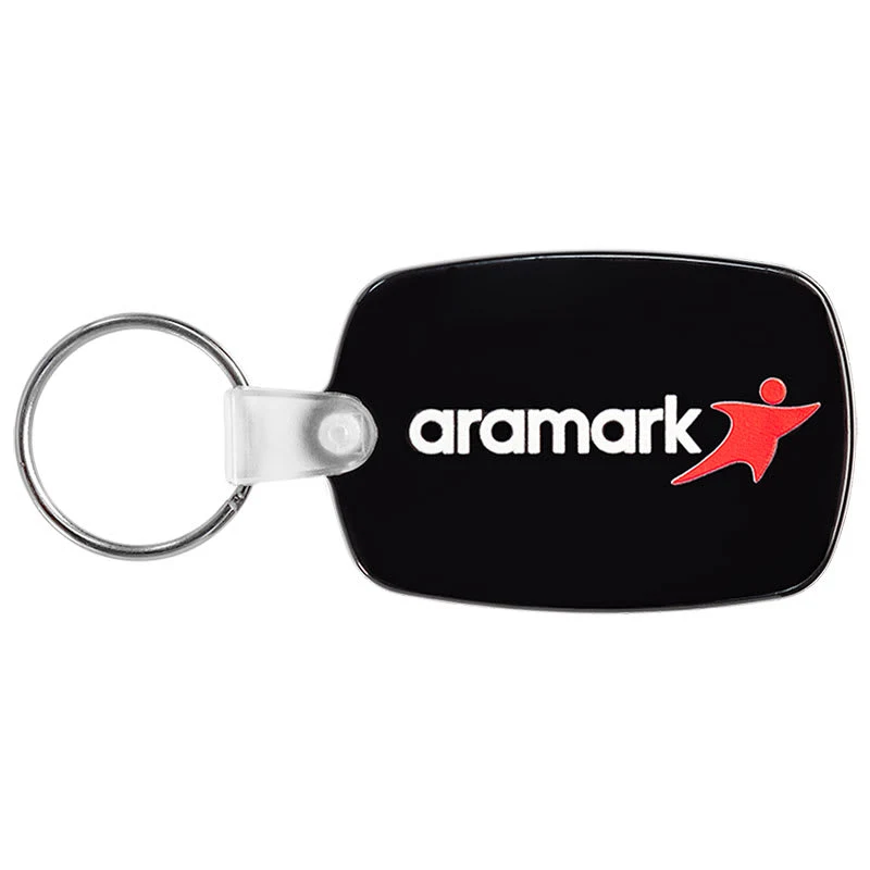 Oval Soft Plastic Keychains 1