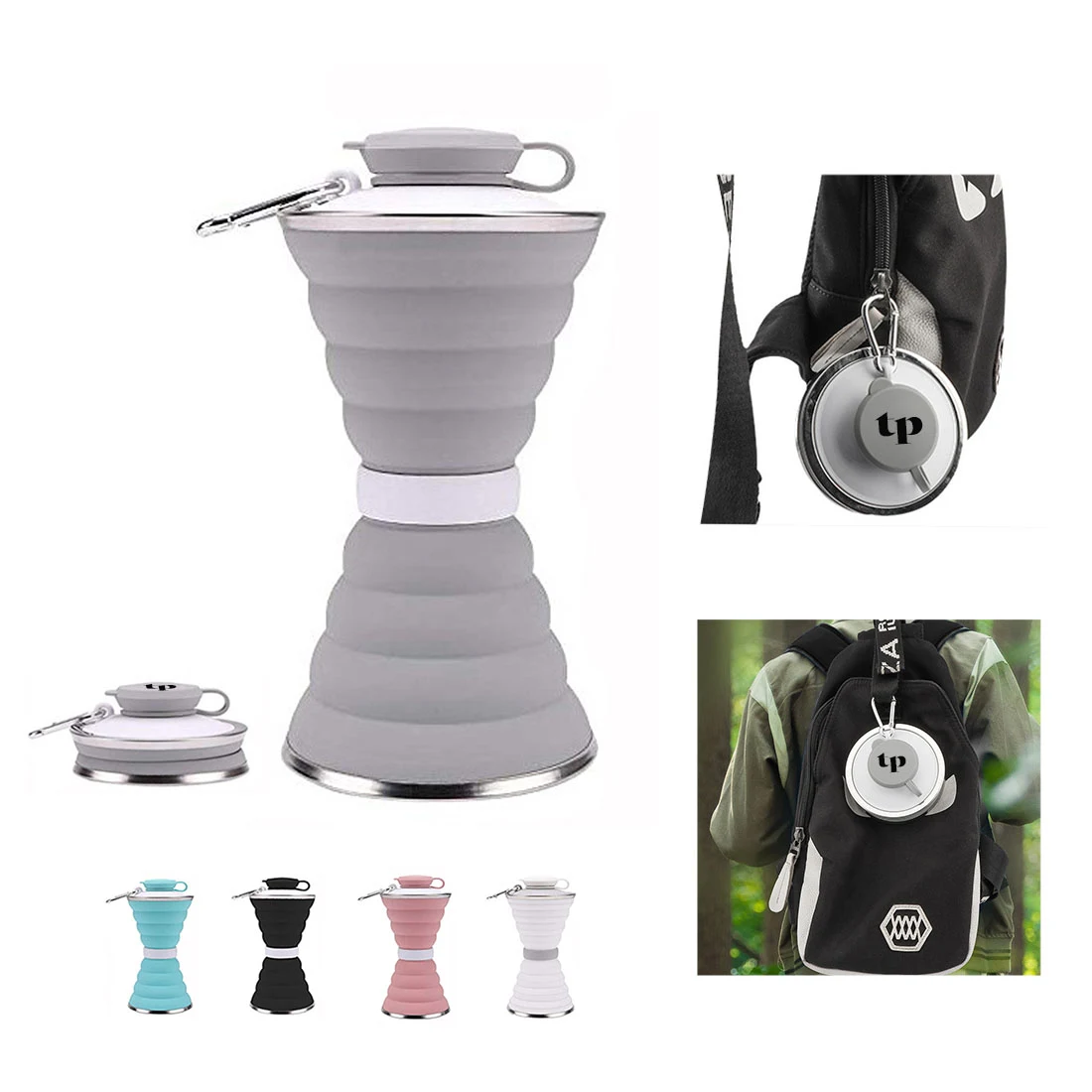 17 Oz Foldable Leak Proof Travel Water Bottle 1