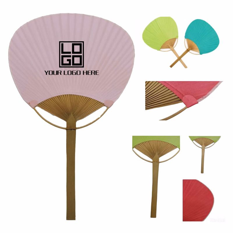 Japanese Style Bamboo Round Hand Fan
