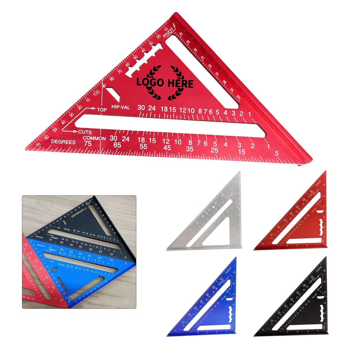 7-Inch Aluminum Alloy Set Square Ruler 1