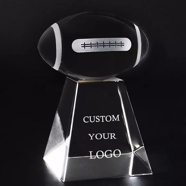 Clear Sports Crystal Rugby Award