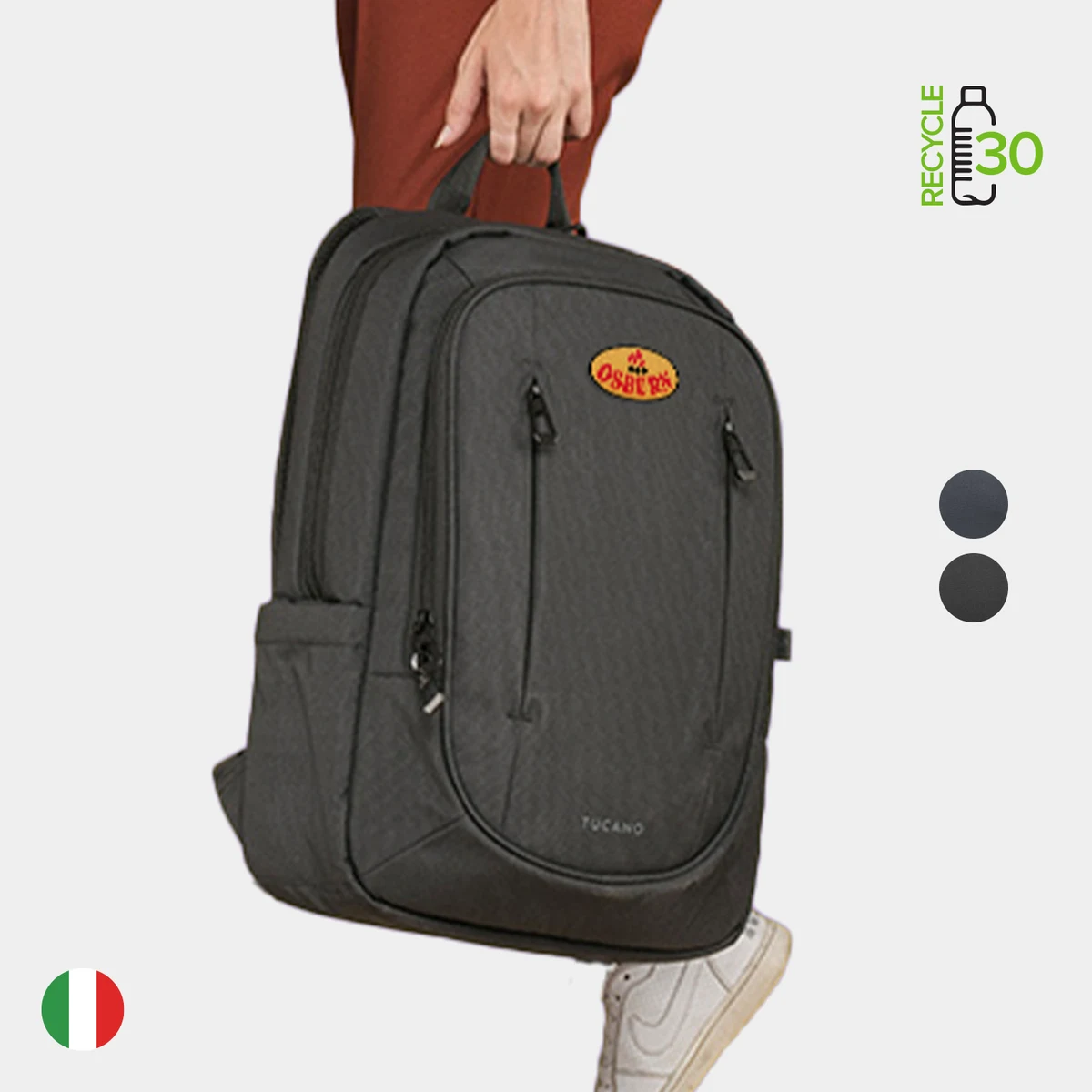TUCANO® - Italy BINARIO Recycled Anti-Gravity System Business Backpack 1