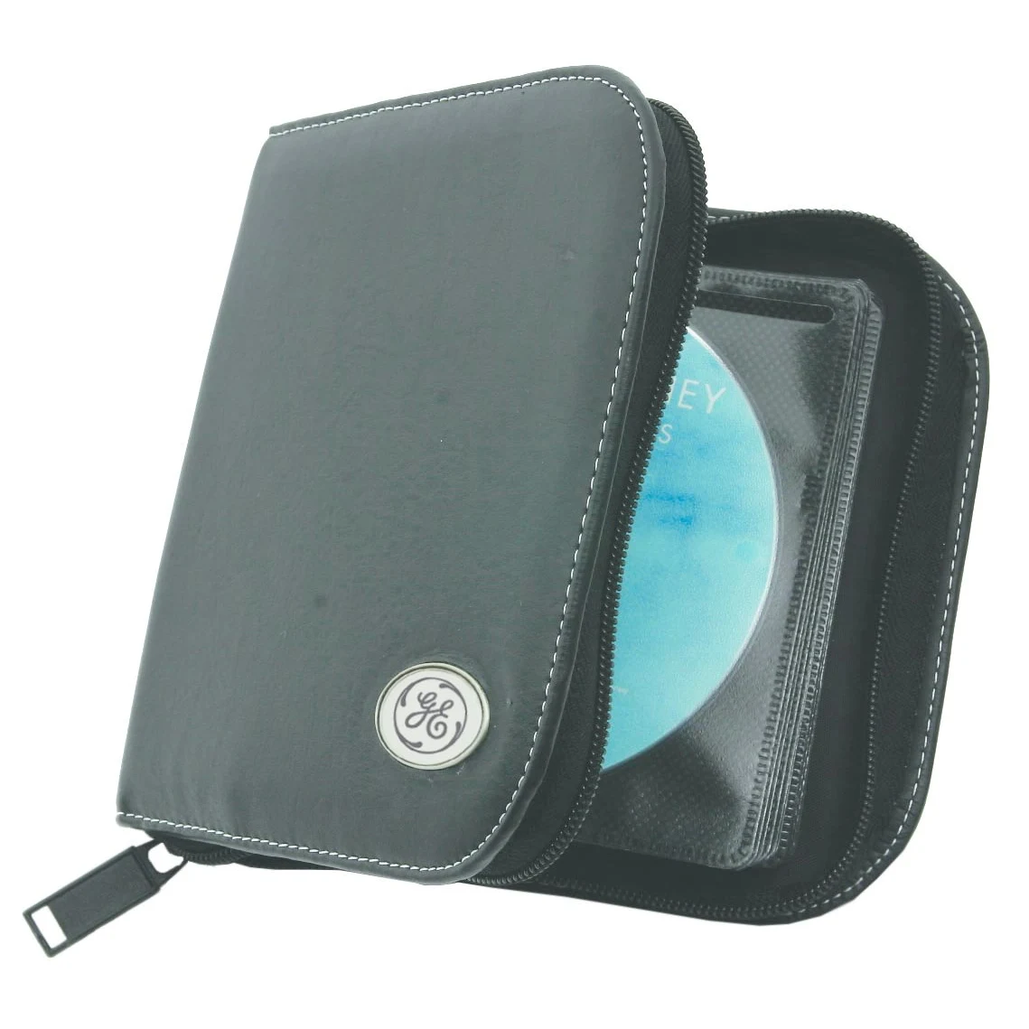 **CLOSEOUT** Insignia Black Leatherette 24 CD Holder 1