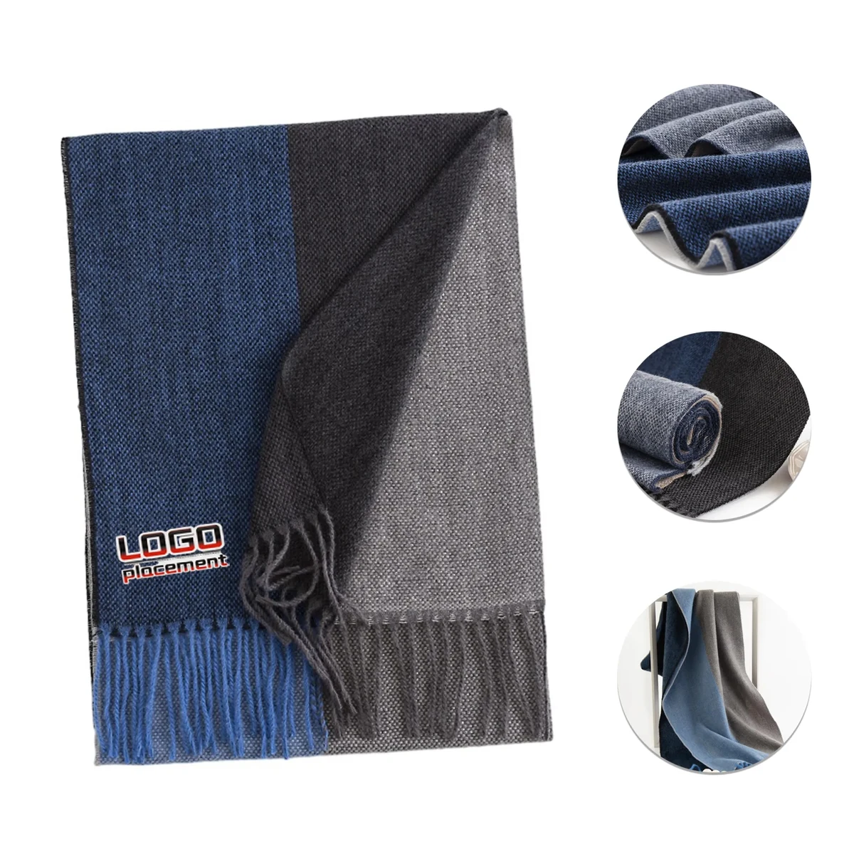 Winter Plaid Imitation Cashmere Scarf Clashing Colors 1