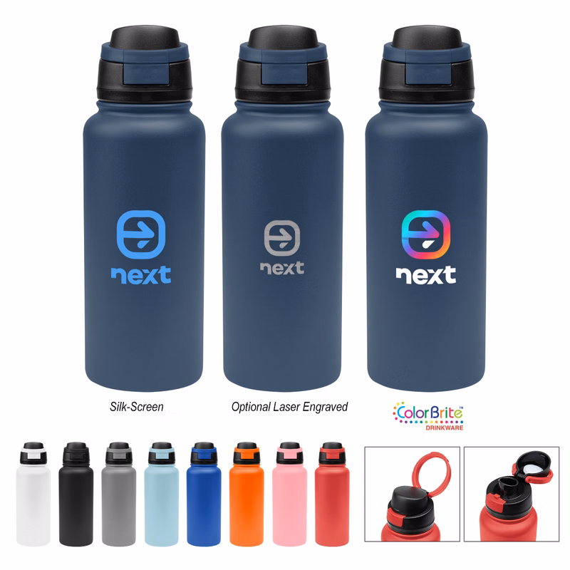 32 Oz. Pop Sip Recycled Stainless Steel Bottle