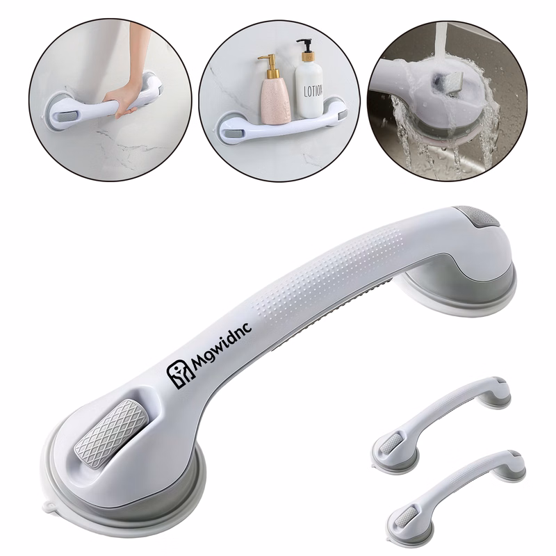 No Drill Suction Cup Grab Bar for Bathroom