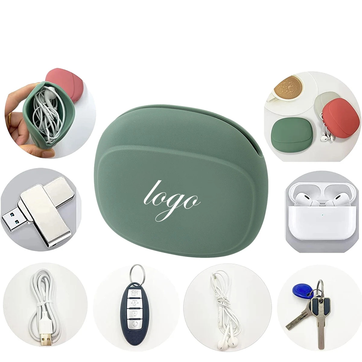 Portable Silicone Earphone Organizer 1