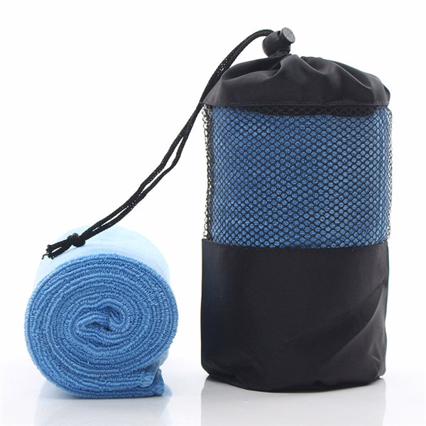 Microfiber Quick Dry Sports Towel in Mesh Pouch