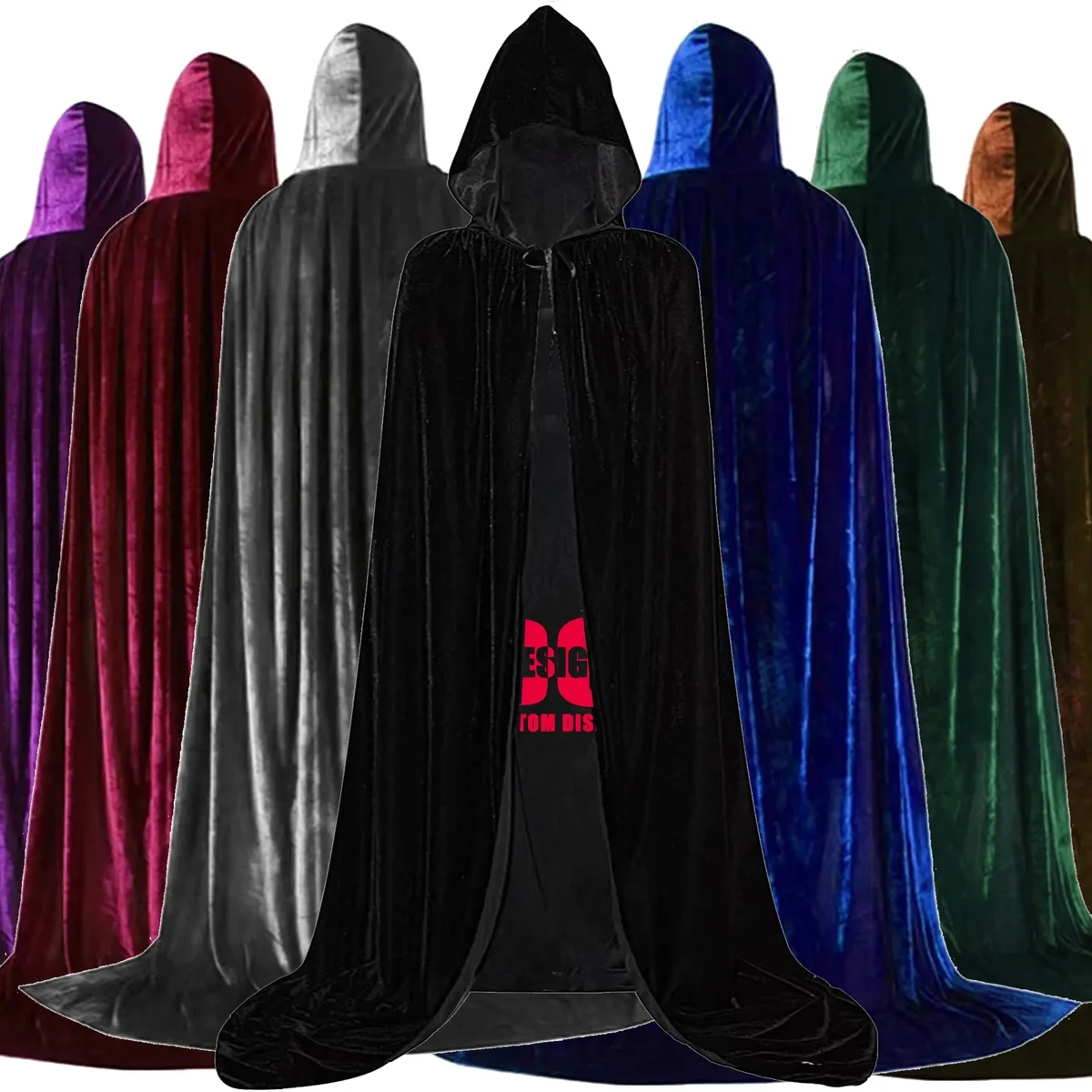 Halloween Velvet Hood Cape 1