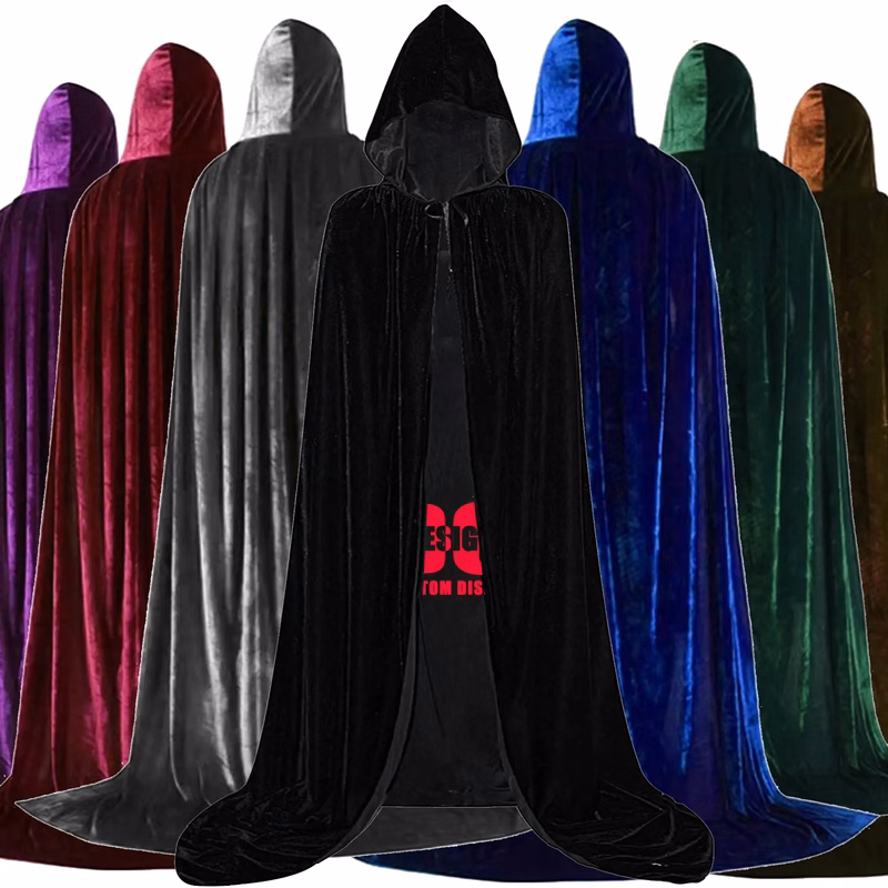 Halloween Velvet Hood  Cape