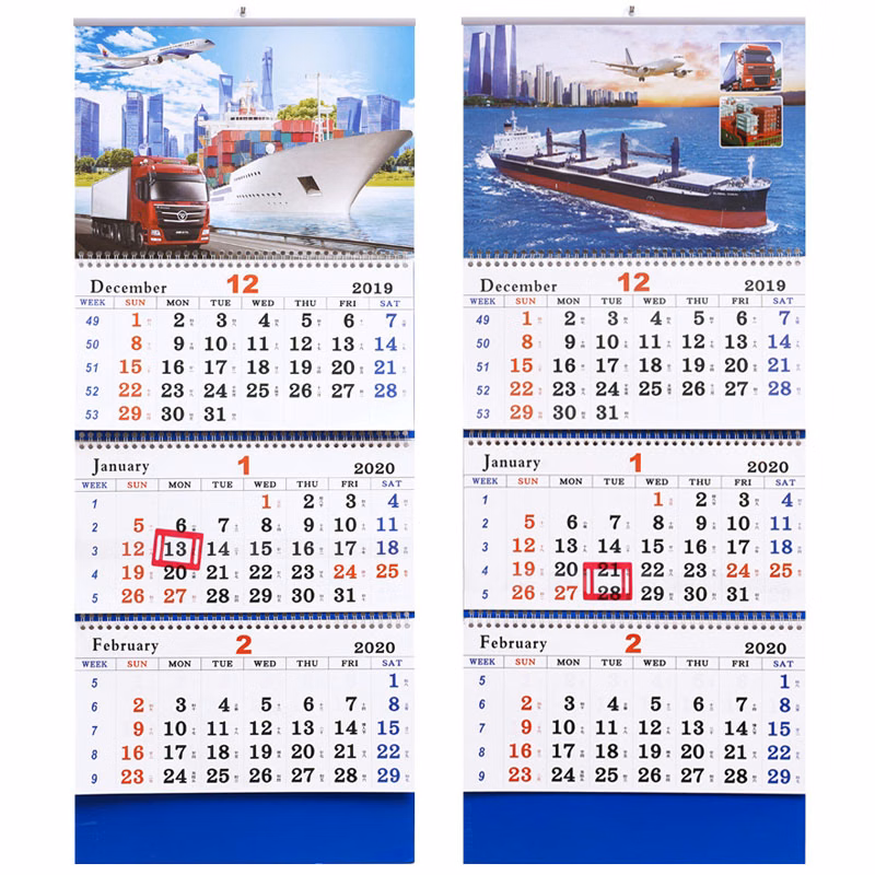 3 Month Display Wall Calendar