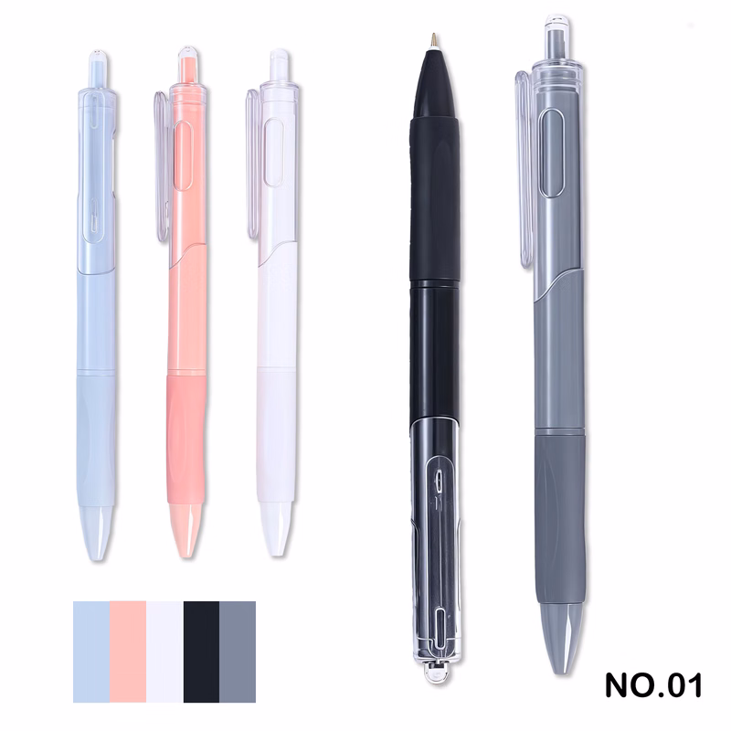 Colored click-type ballpoint pen