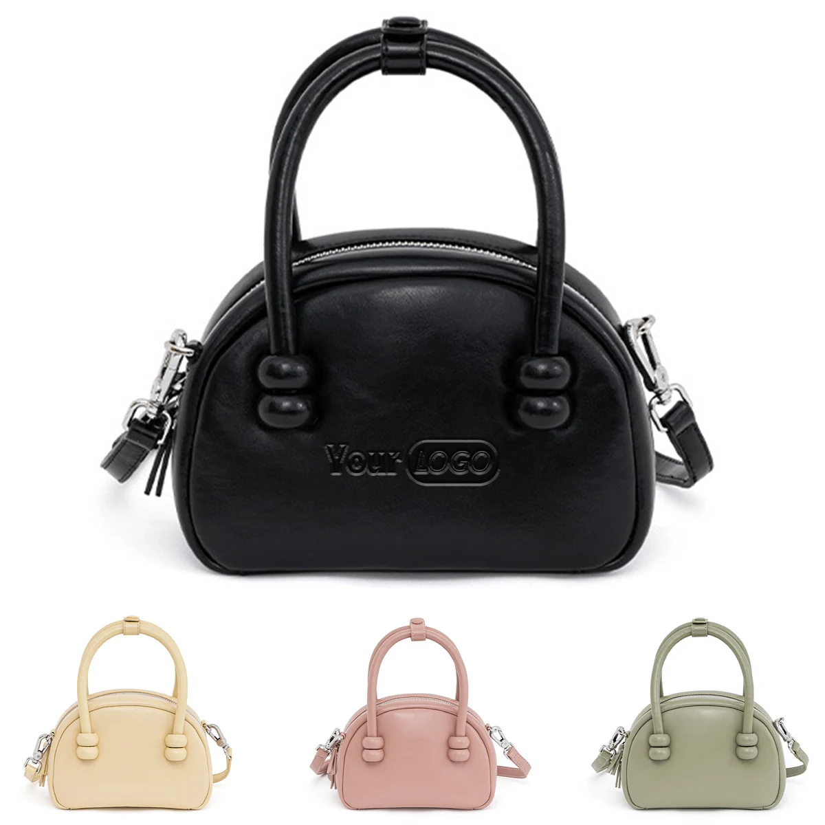 Womens mini Crossbody Handbag In Genuine Leather 1