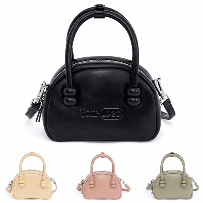 Womens mini Crossbody Handbag In Genuine Leather
