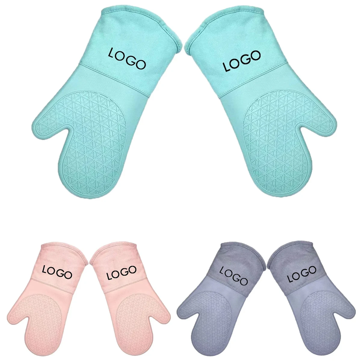 Extra Long Professional Silicone Oven Mitts 1