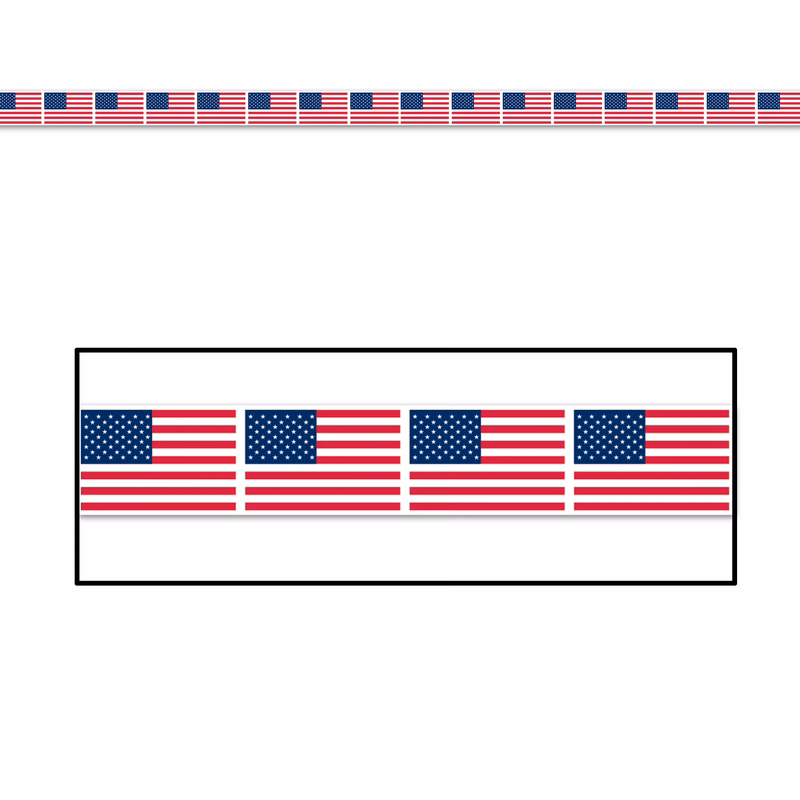 American Flag Party Tape