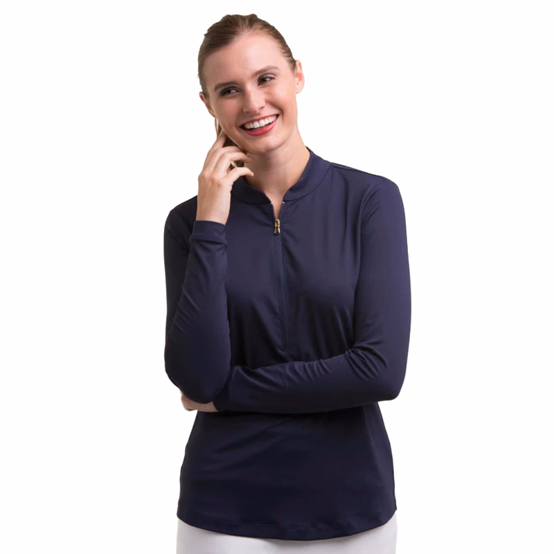 Fairway & Greene® Cat Long Sleeve Zip with UPF 50+ Protection