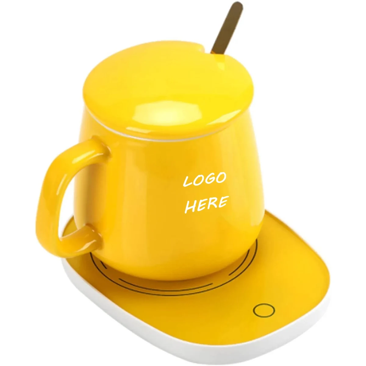 Coffee Mug Warmer Electric Beverage with Lid 1