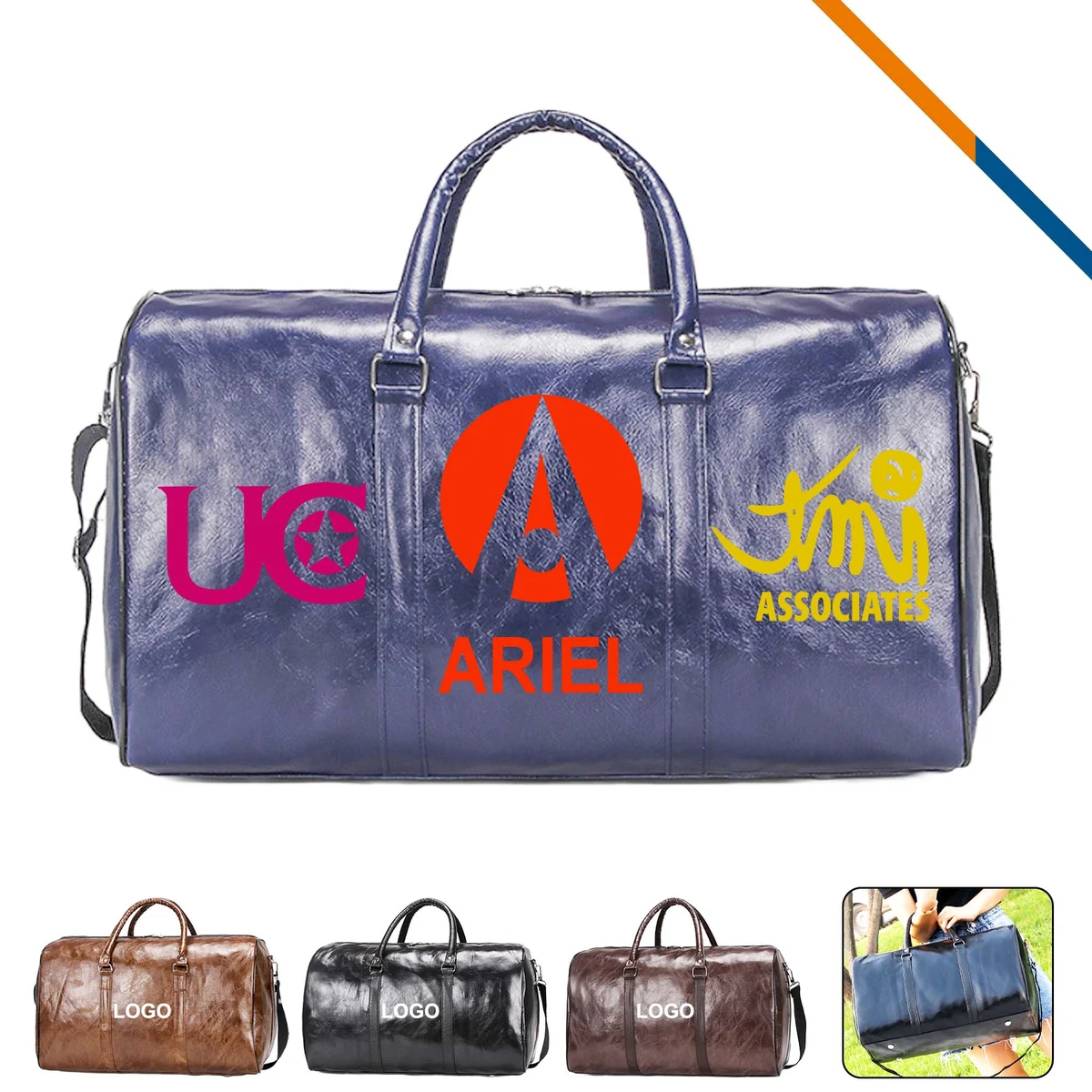 Onyx PU Duffel Bag 1