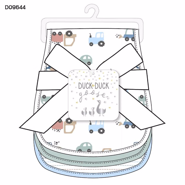 Boys 3Pk Burp Cloth