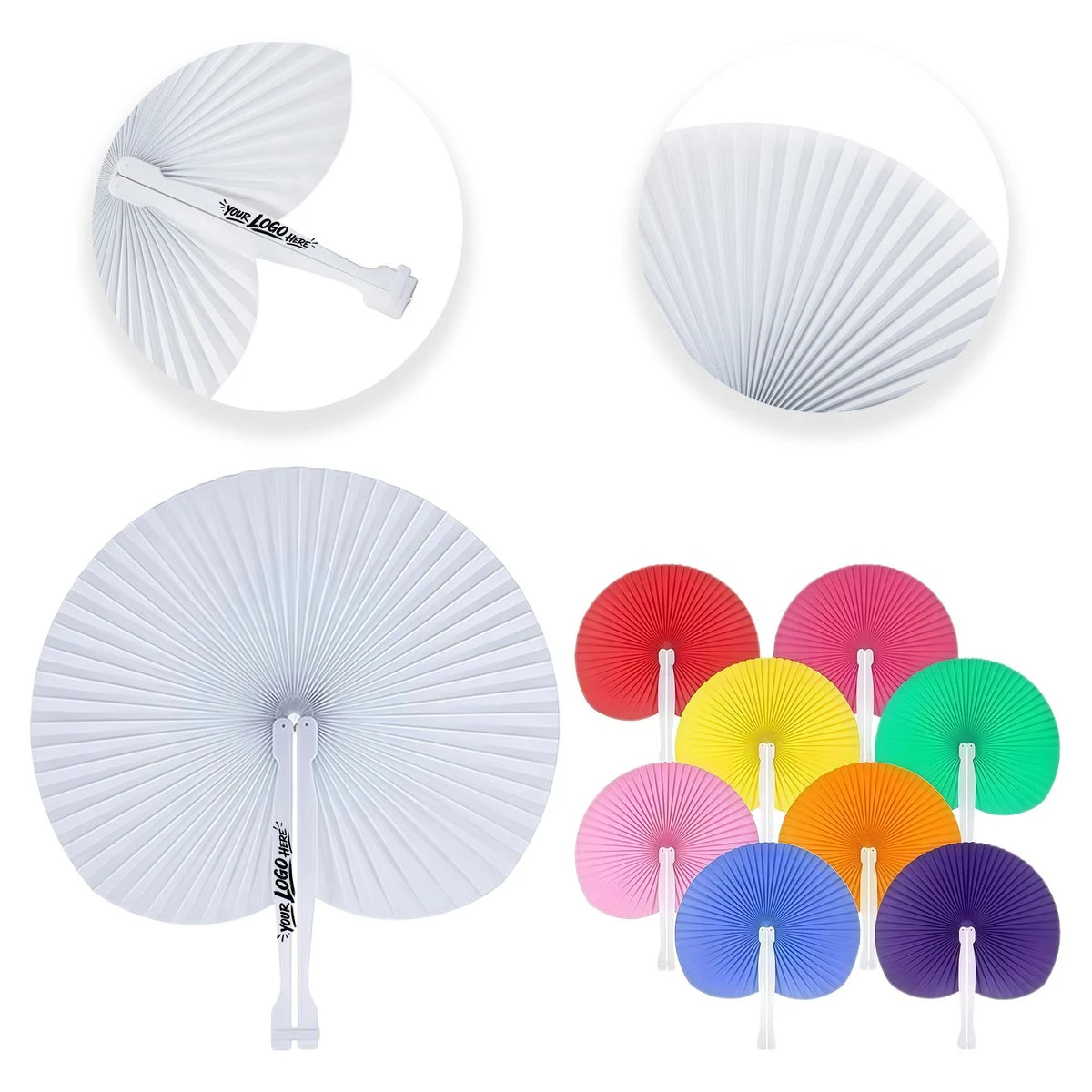 Foldable Hand Fan Custom DIY Wedding Party Prop 1