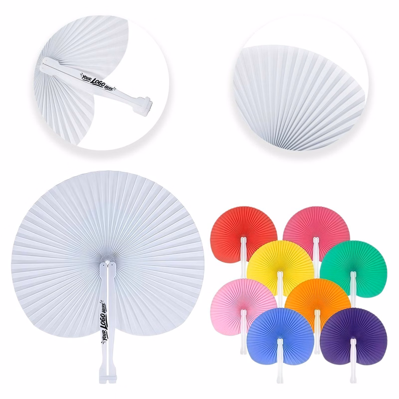 Foldable Hand Fan Custom DIY Wedding Party Prop