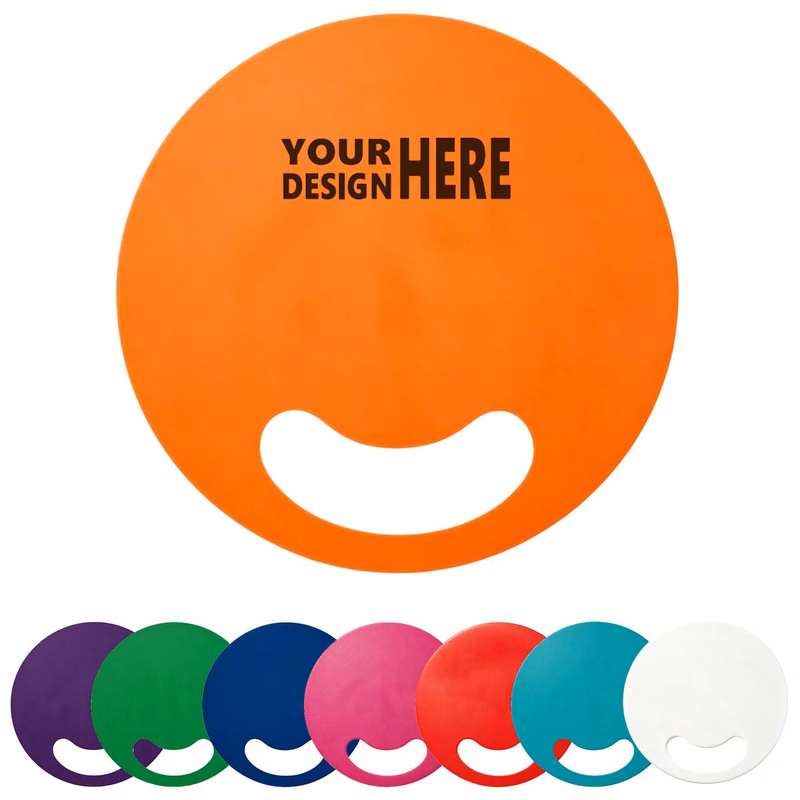 Round Handheld Fan With Cut Out Handle