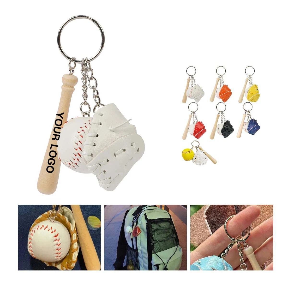 Baseball Souvenir Keychain Compact Design 1