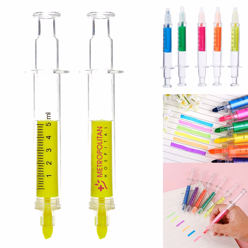 Doc's Syringe Multi Color Neon Highlighter