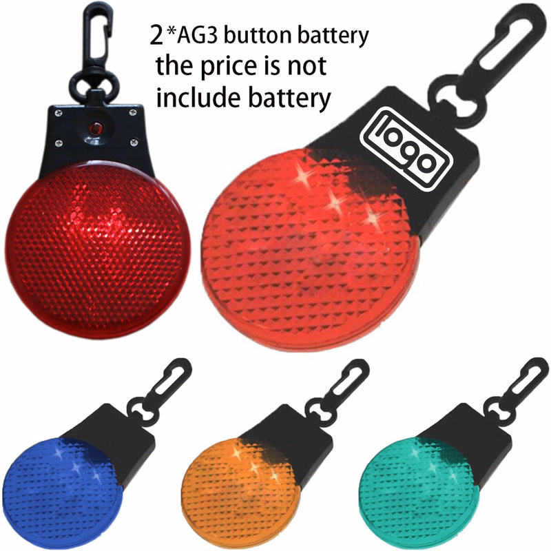 Cycling Safety LED Reflector Keychain