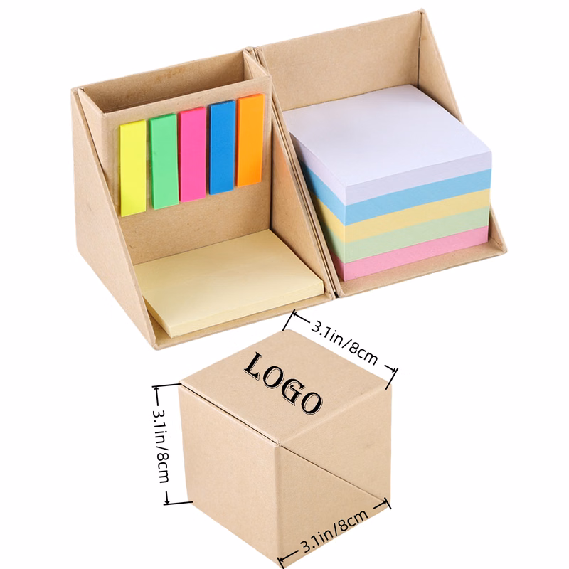 Sticky Notes Organizer Box with Pen Slot MOQ50