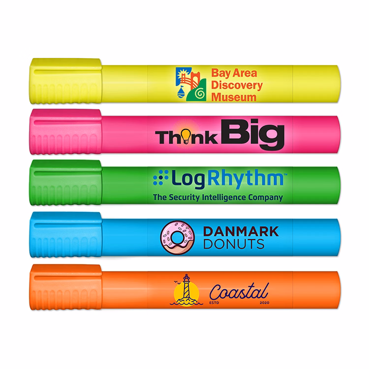 XL Jumbo Extra Large 8" Fluorescent Highlighter with Full Color Decal