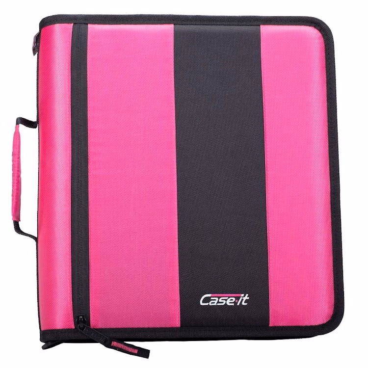Case-It Classic Zipper Binders - Magenta 2"