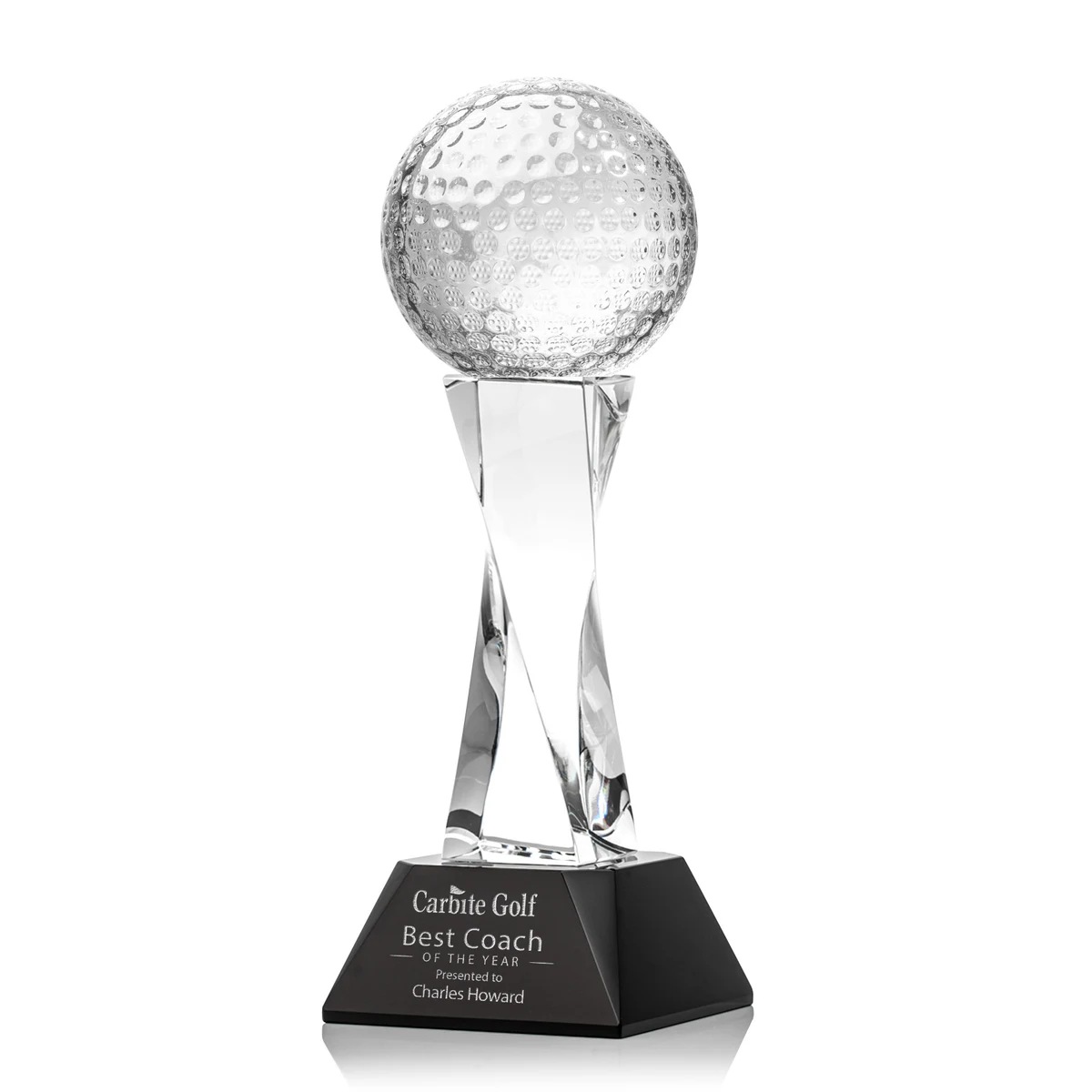 Golf Ball Award on Langport Base - Black 1
