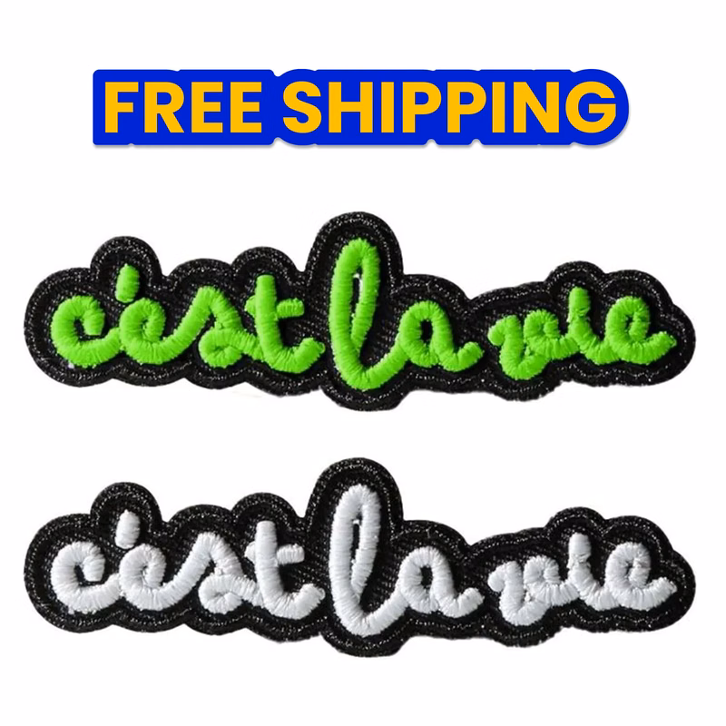 Glow 3D Embroidery Patch