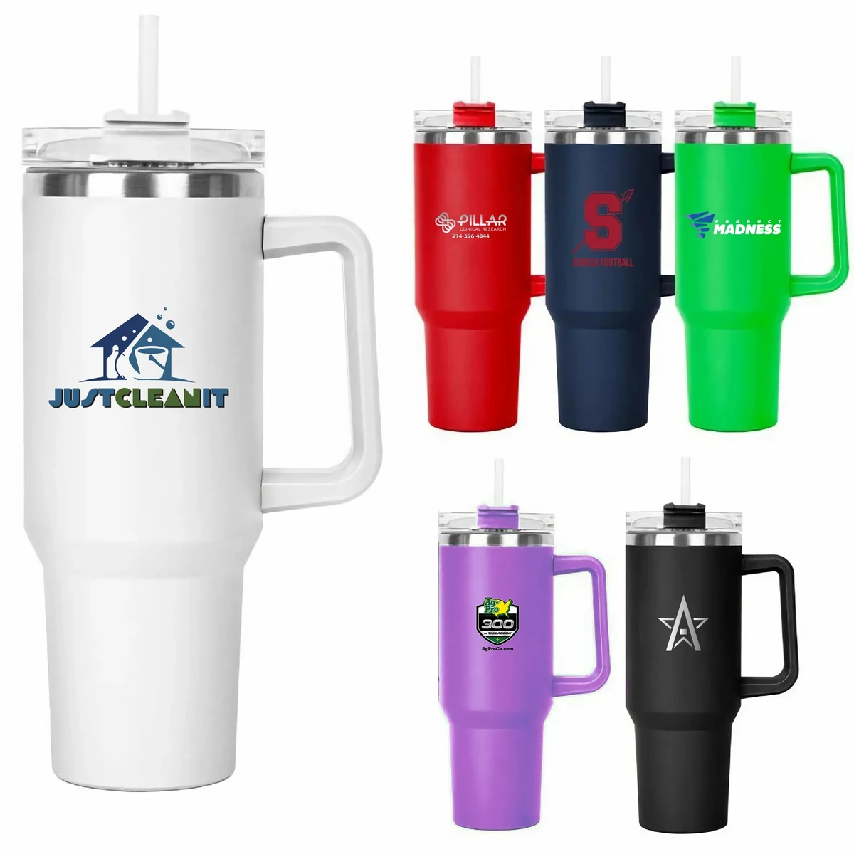 40oz - Stainless Double Wall Handle Mug 1