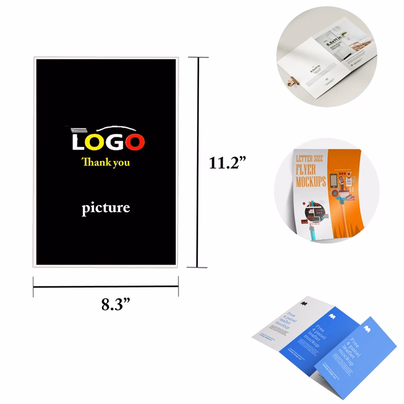 MOQ100 Two Sided Posters Flyers Custom Menus Booklets