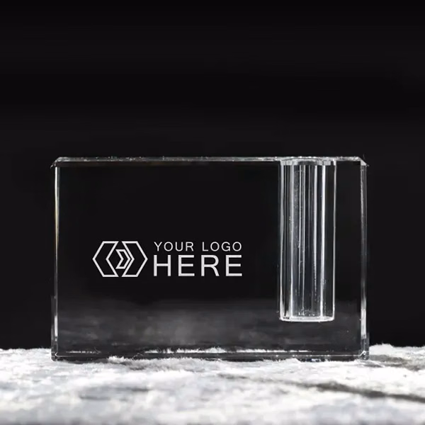 Desk Crystal pen holder/ Bud Vase