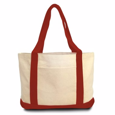 Classic 11oz 100% Cotton Boat Tote Bag