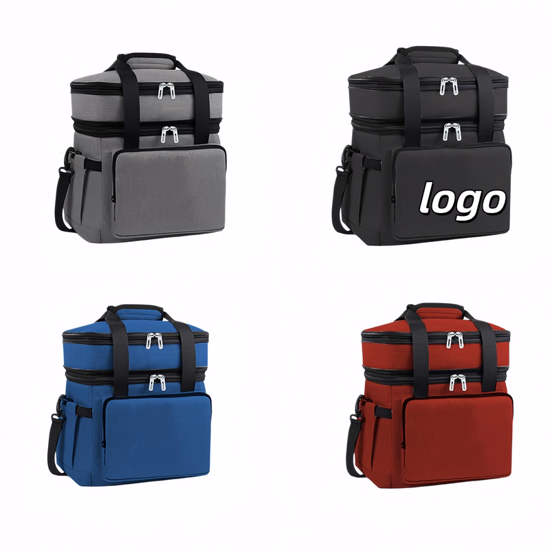 Expandable Layered Lunch Cooler Bag