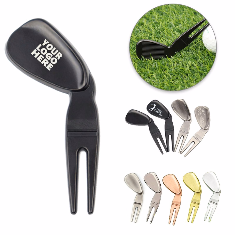 Golf Club Divot Repair Tool Green Fork Pitch Mark Fixer