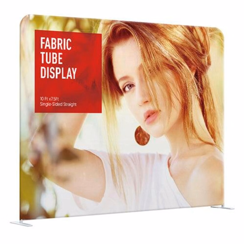Premium 10' Tube Straight Fabric Display Kit (Double-Sided)