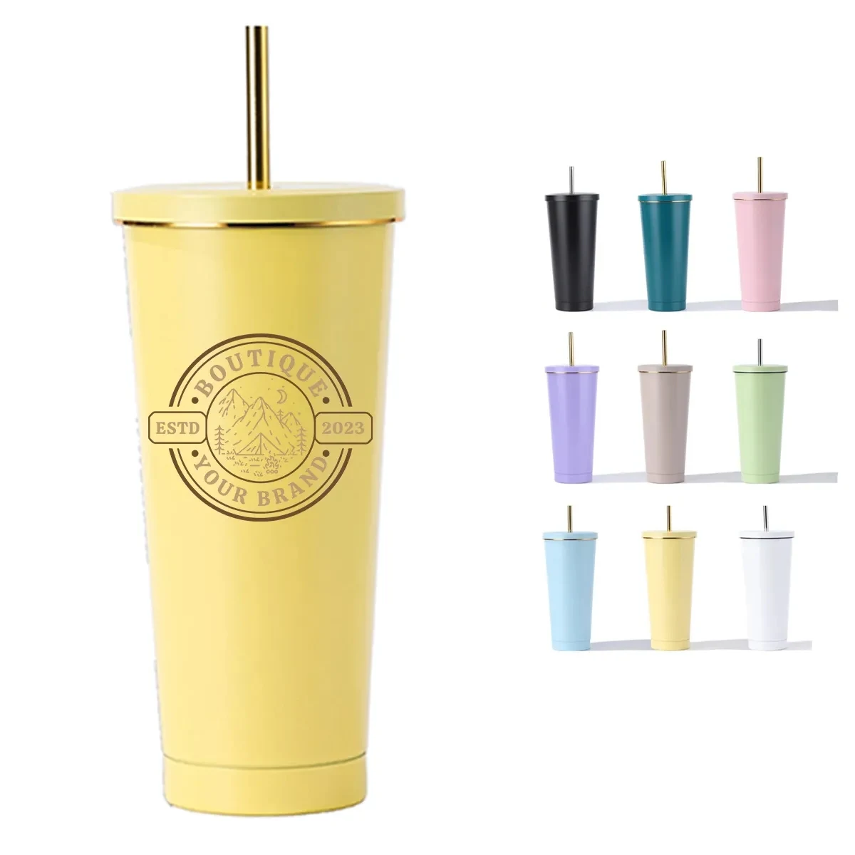 25Oz. Leak-Proof Insulated Stainless Steel Reusable Tumbler 1