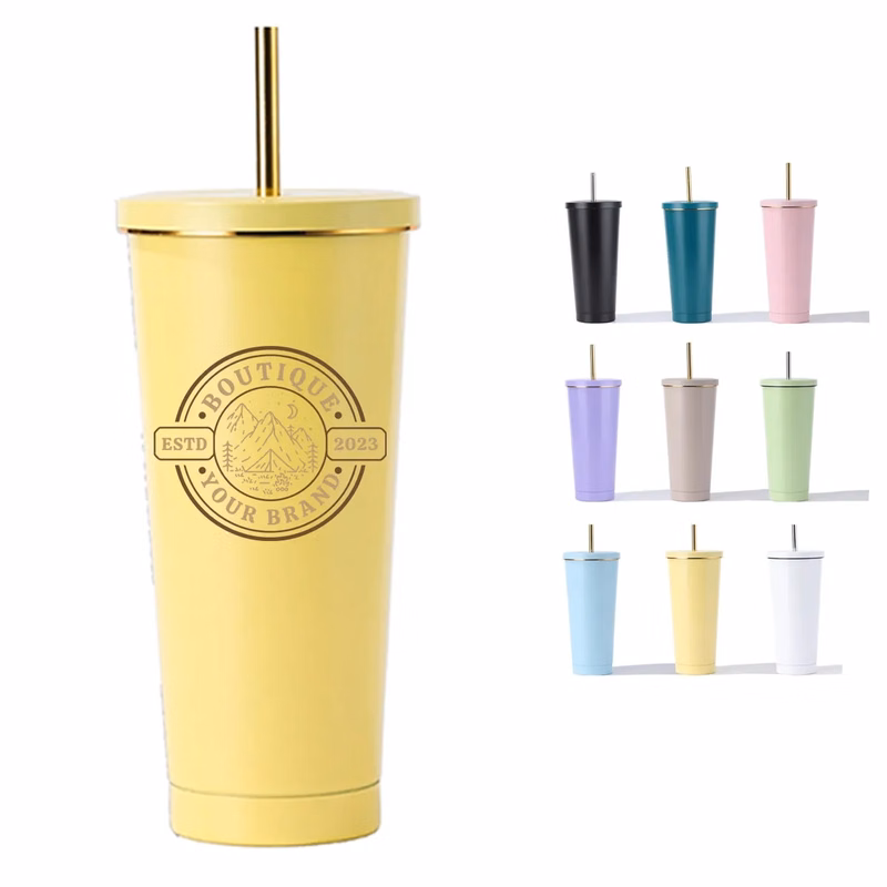 25Oz. Leak-Proof Insulated Stainless Steel Reusable Tumbler