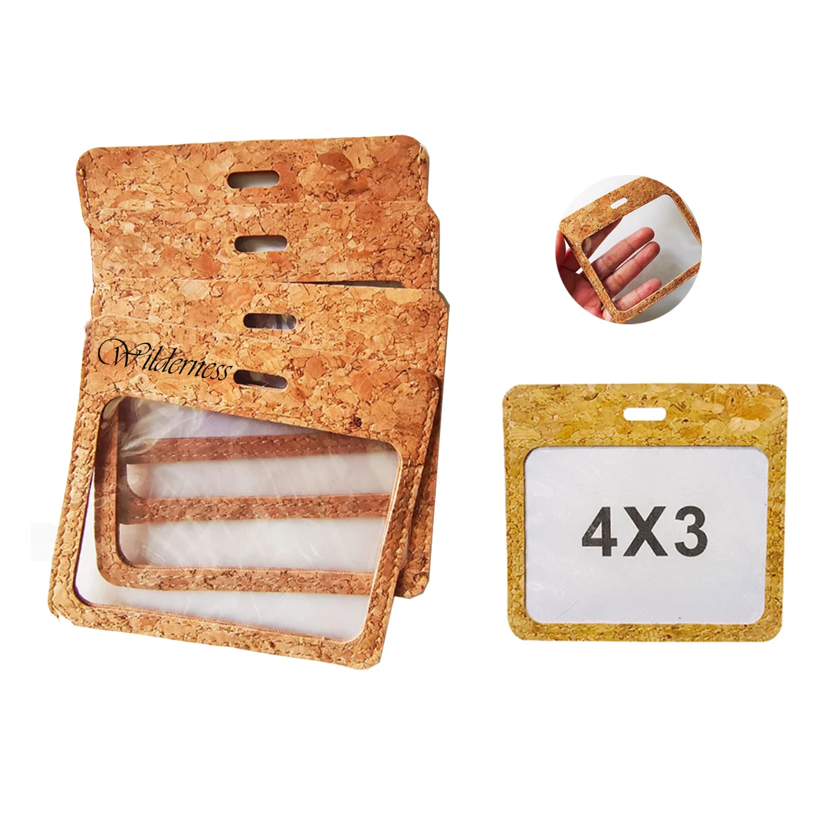 Cork Vaccination Card Holder 1