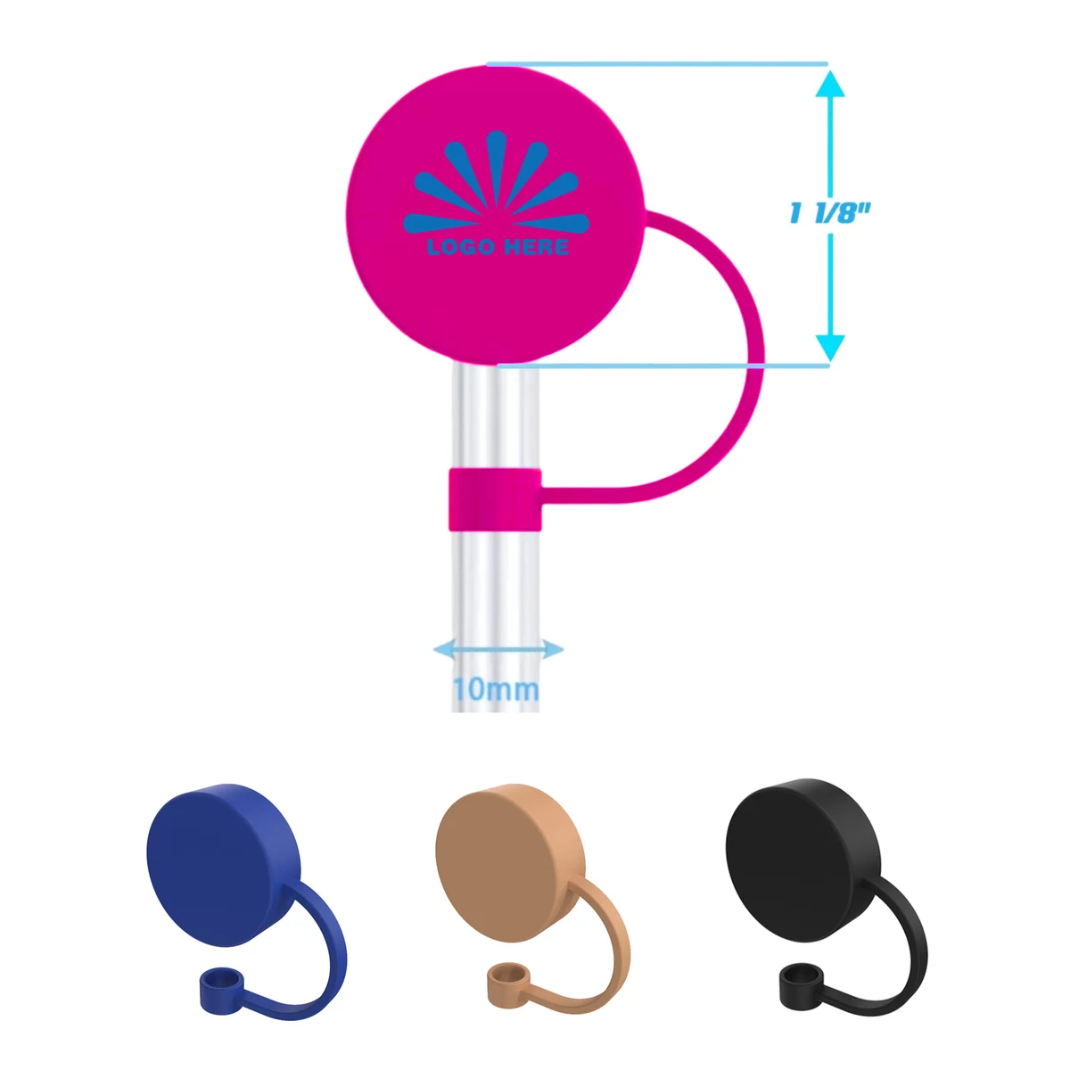 Silicone Straw Cap 1