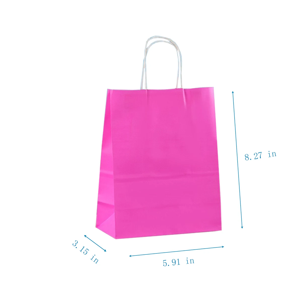 Kraft Paper Gift Bag With Foldable Bottom And Handles 1