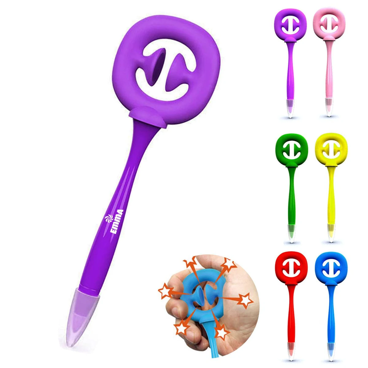 Silicone Grip Finger Suction Press Pen 1